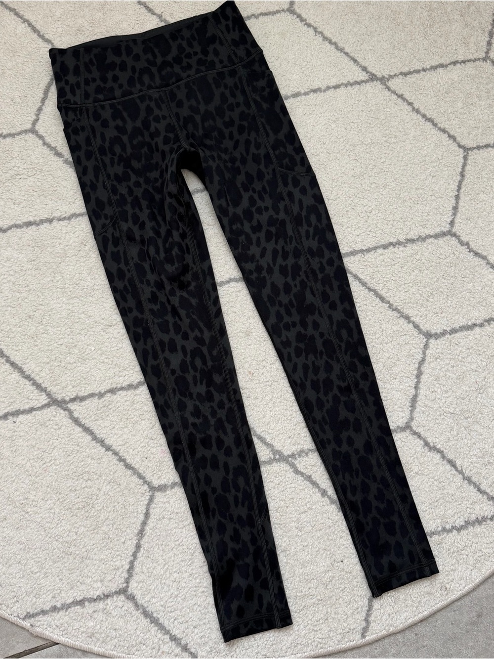 Victoria's Secret Black Leopard Print Leggings